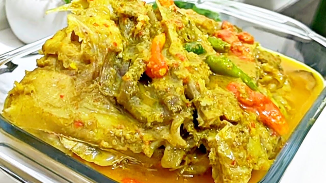 RESEP GULAI KEPALA IKAN KAKAP!! AGAR TIDAK BAU AMIS .. ENAK BIKIN KETAGIHAN