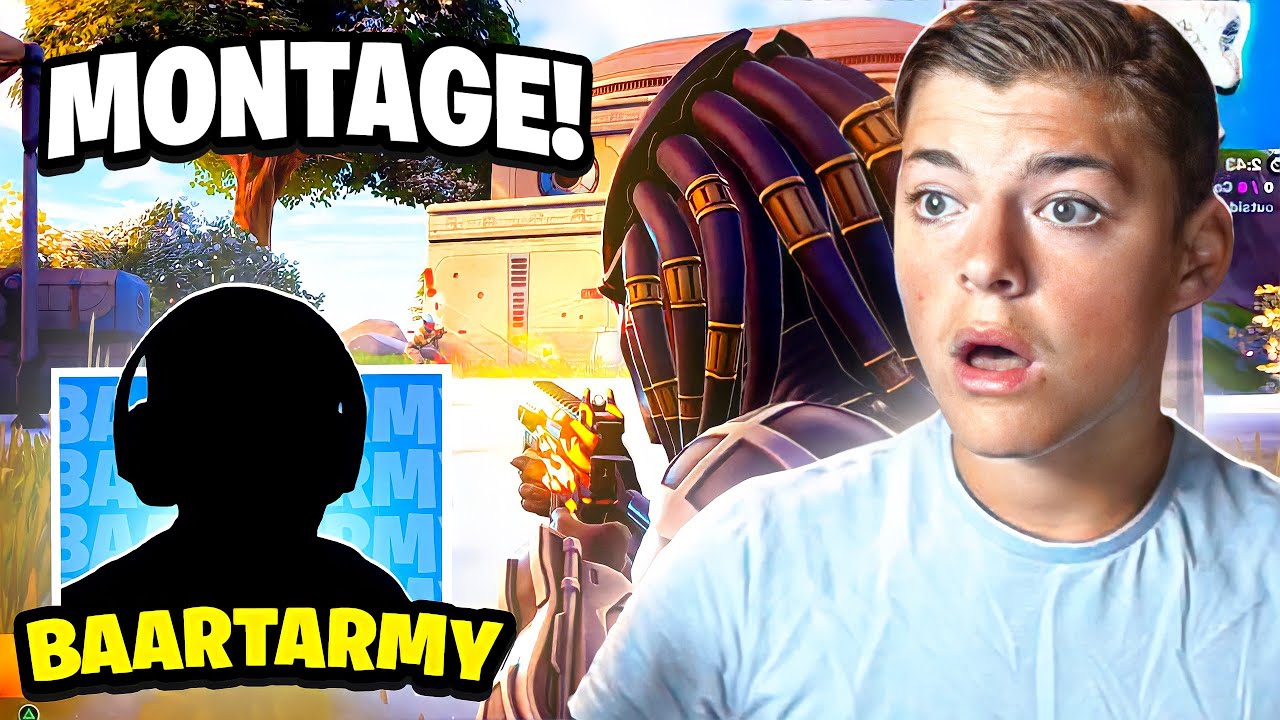 BAARTARMY EN IK MAAKTE EEN FORTNITE MONTAGE VAN 2 POTJES ARENA 😂