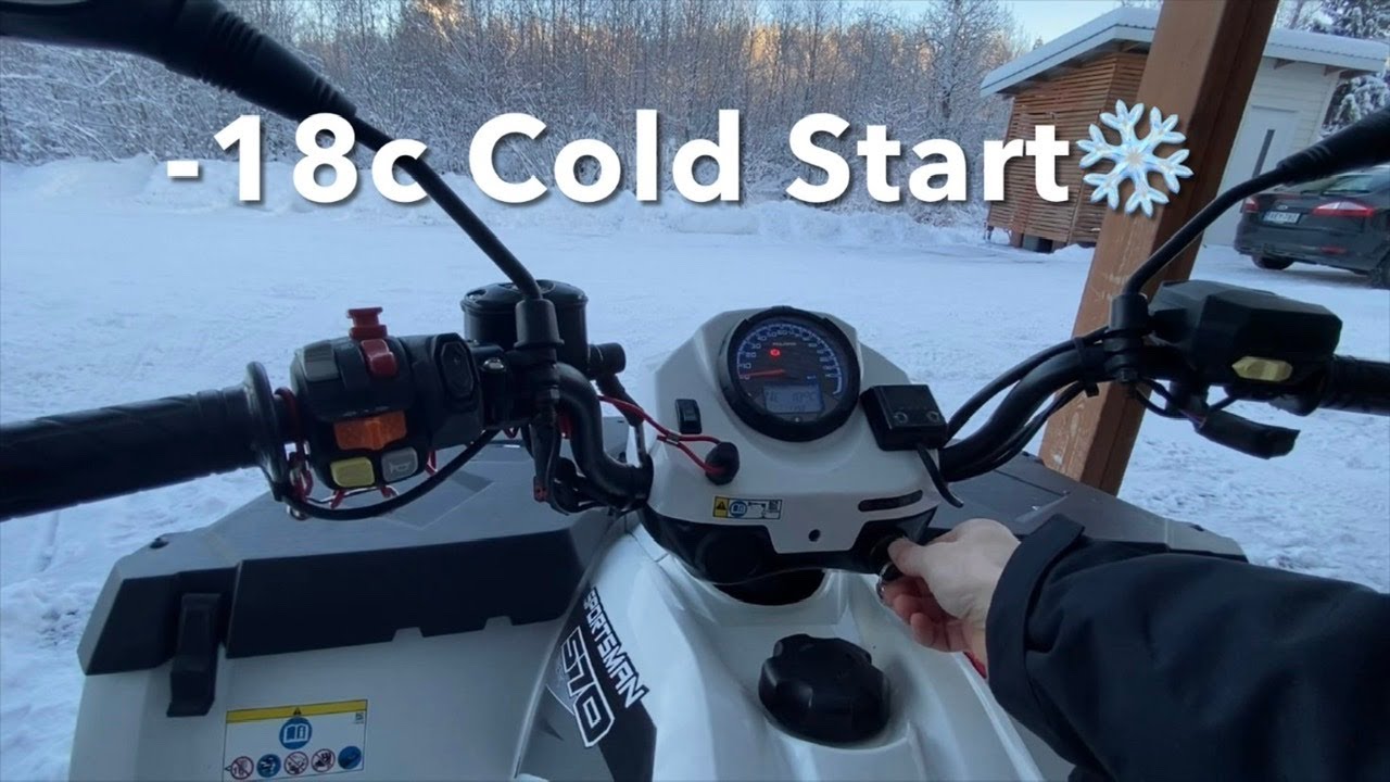 🥶 -18c Начнется? | Polaris Sportsman 570 Холодный пуск