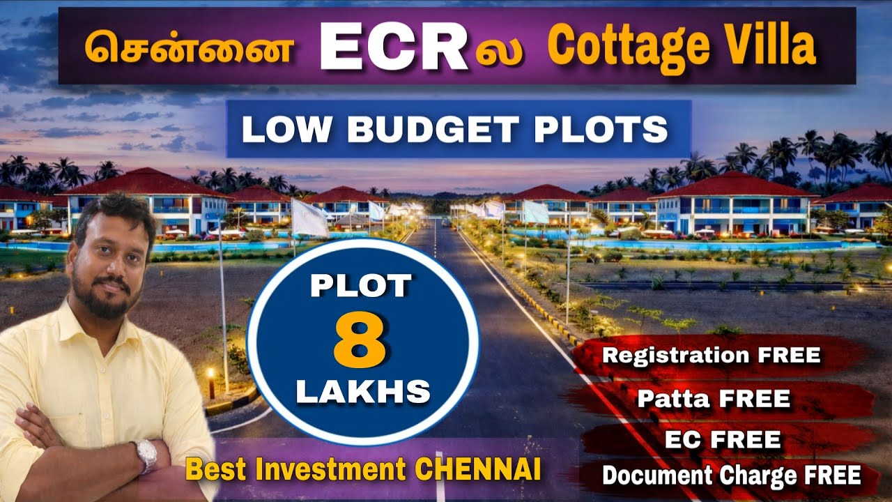 😍Just ₹1000/- Sq. Ft Cottage Plots Sale ECR Chennai 🤩Low budget😍Best Investment Plots #ecr #resort