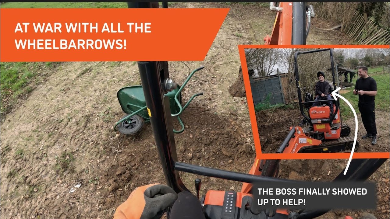 Finally help arrived to finish the job! | Using the Kubota U10-5