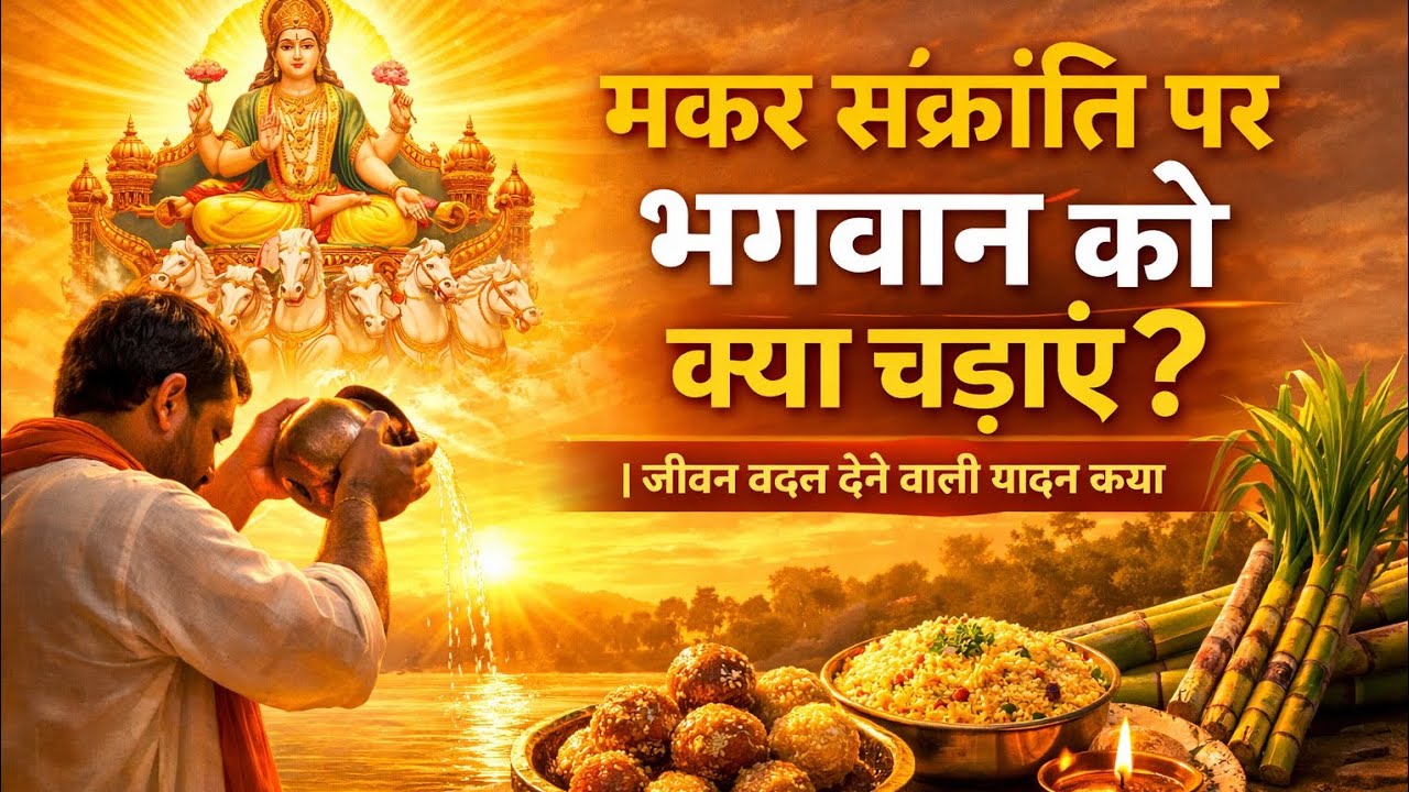 मकर संक्रांति पर भगवान को क्या चढ़ाएं ? |#Makarsankranti | #Bhagwan | #14january 