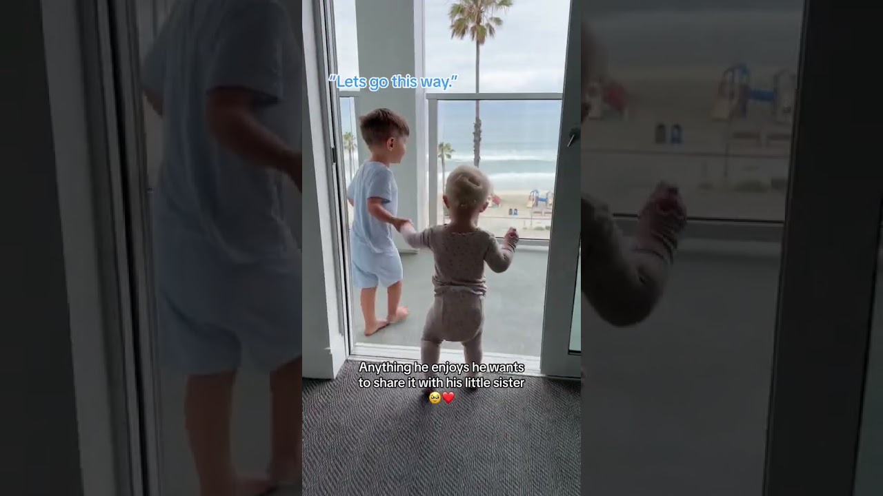 Toddler's ADORABLE Reaction To Showing Baby Sister The BEACH!