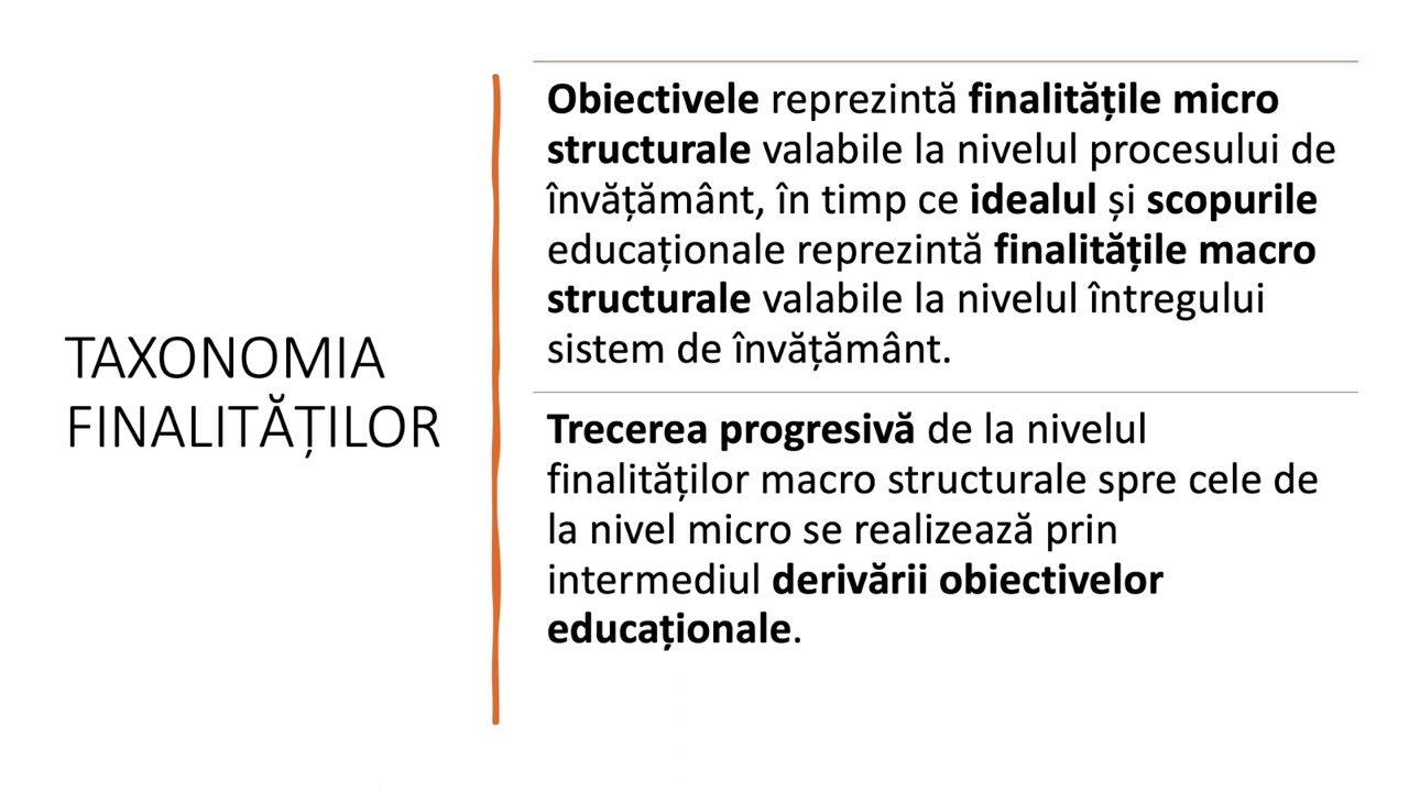 Finalitățile educatiei