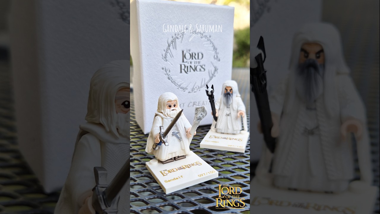 Gandalf & Saruman Lego minifigures