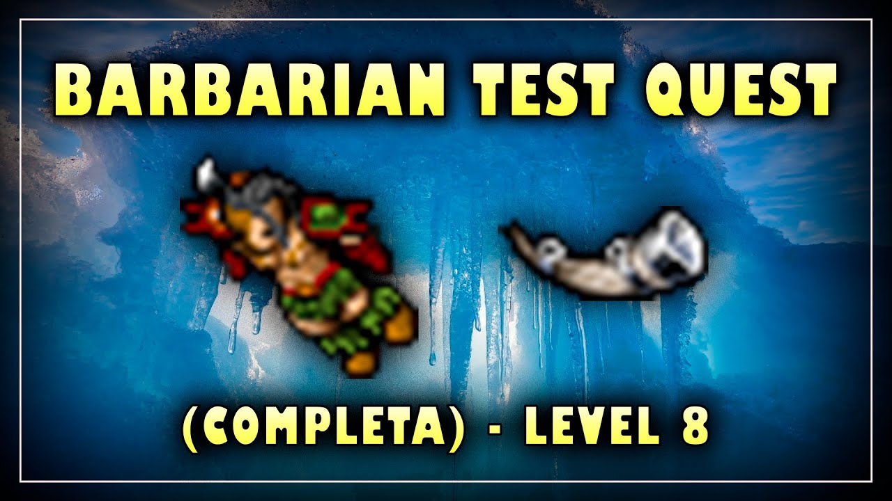 [TIBIA] - BARBARIAN TEST QUEST (COMPLETA) | ACESSO ARENA, VIAJAR COM BUDDEL, COMEÇAR THE ICE ISLAND