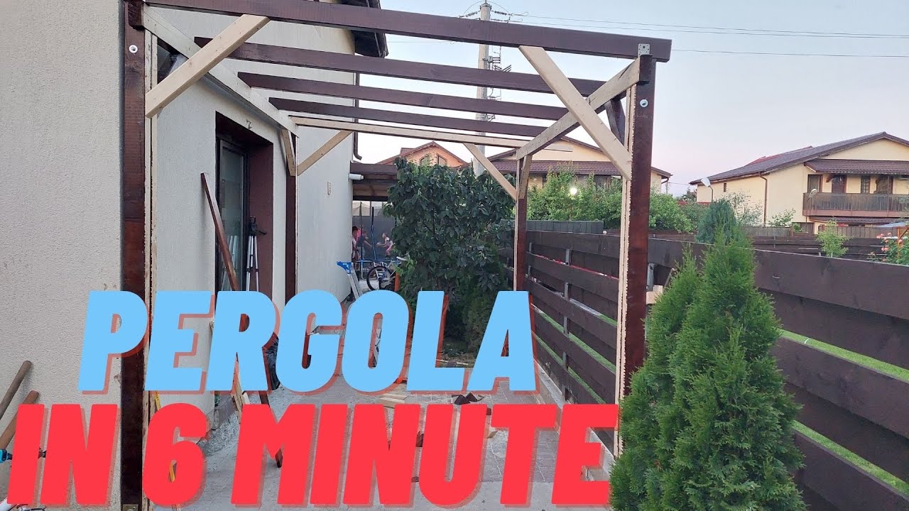 Pergola din lemn in 6 minute. DIY