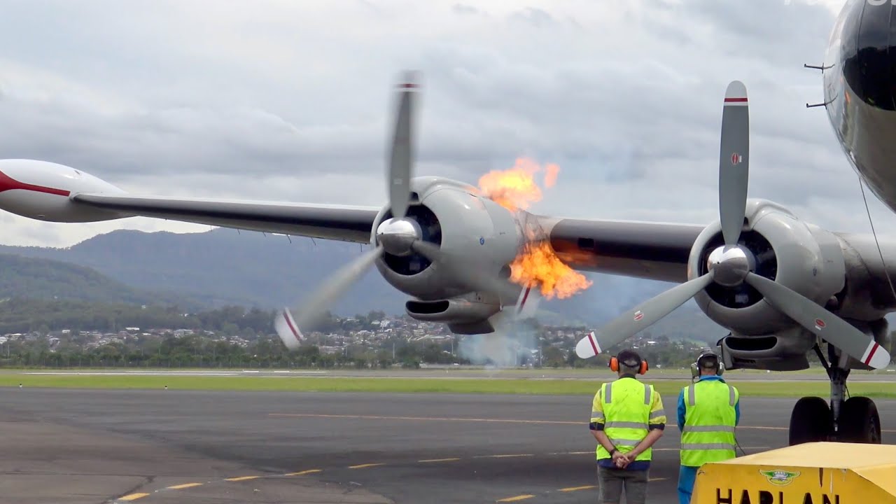 60 minutes of 1940-50-60s radials in 4K Ultra HD. C-47, P-2 Neptune, Super Constellation,  Catalina