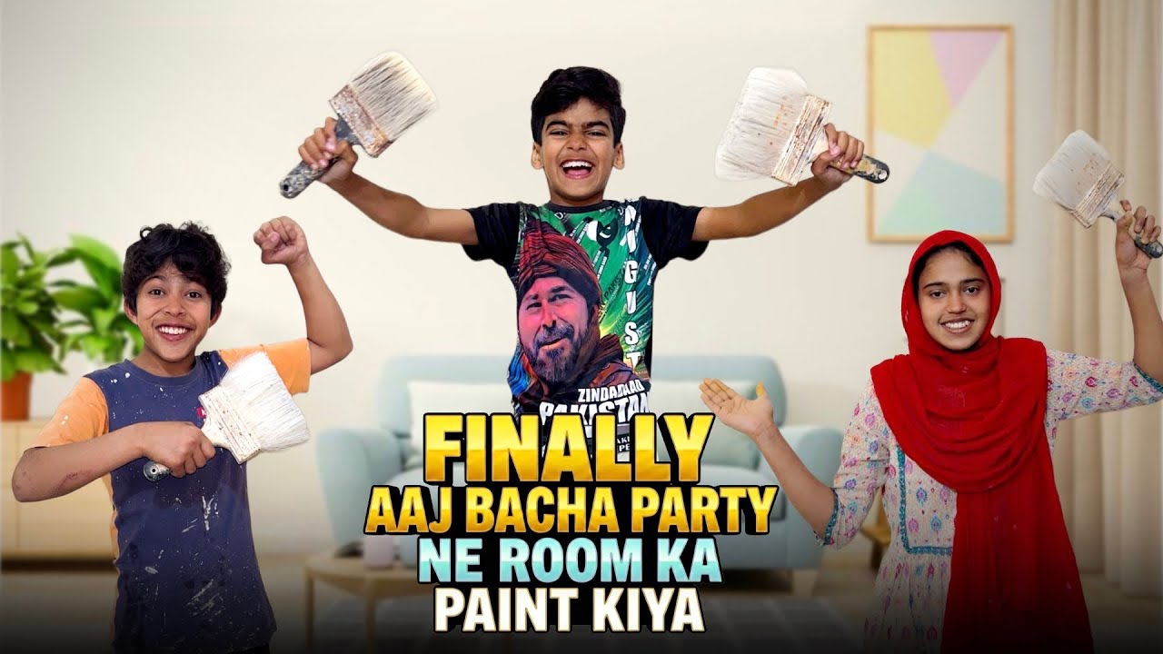 Ghar Mein Hungama!Bacha Party Ne Khud Hi Room Paint Kar Diya!😱🎨