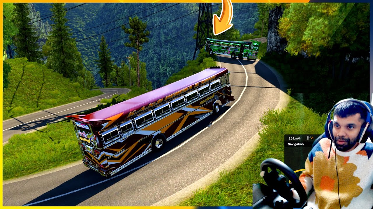 පාලනය කරගන්න බැරි වුන බස් එක | Ets 2 multiplayer convoy | #ets2 #srilankabus