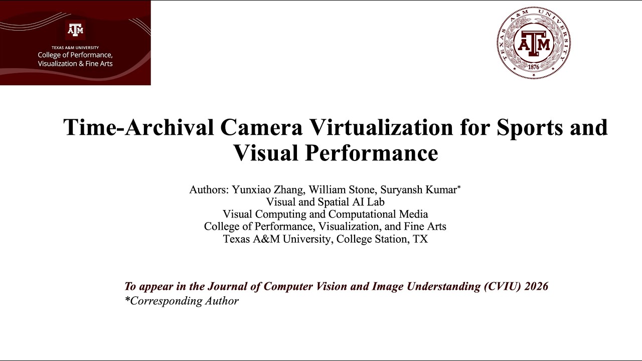 Time-Archival Camera Virtualization for Sports and Visual Performance