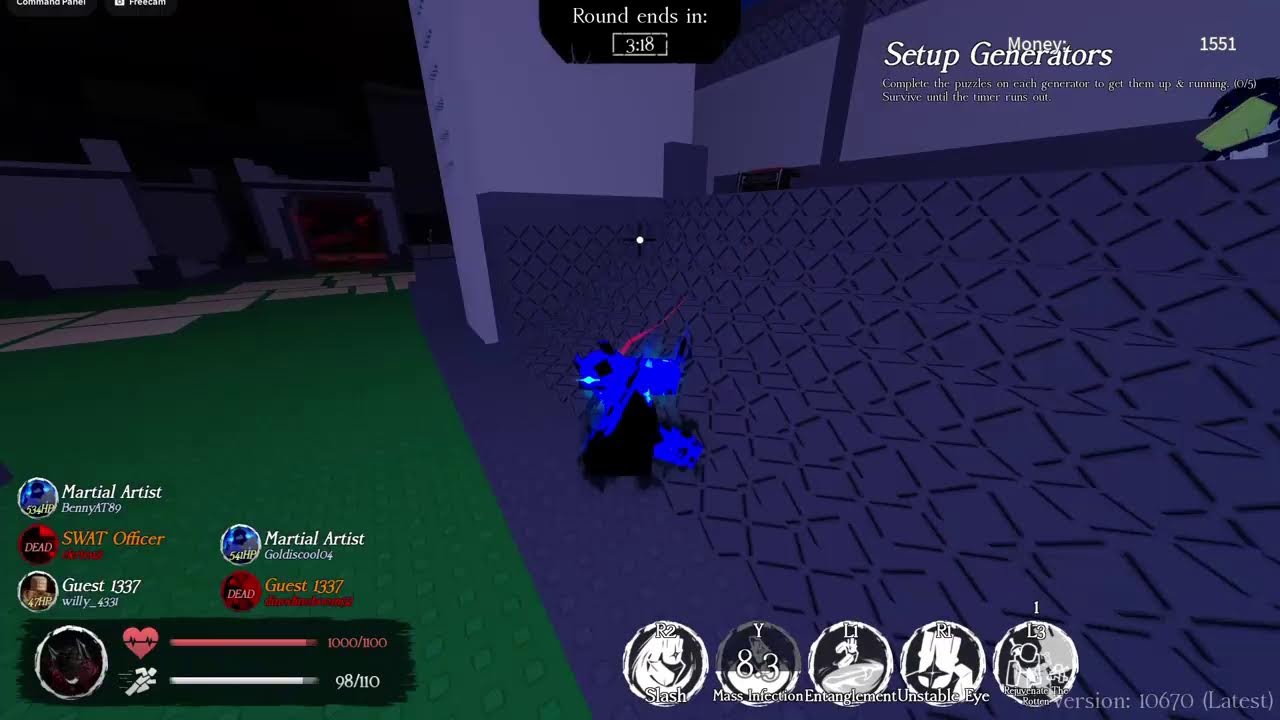 Playing forsaken with viewers