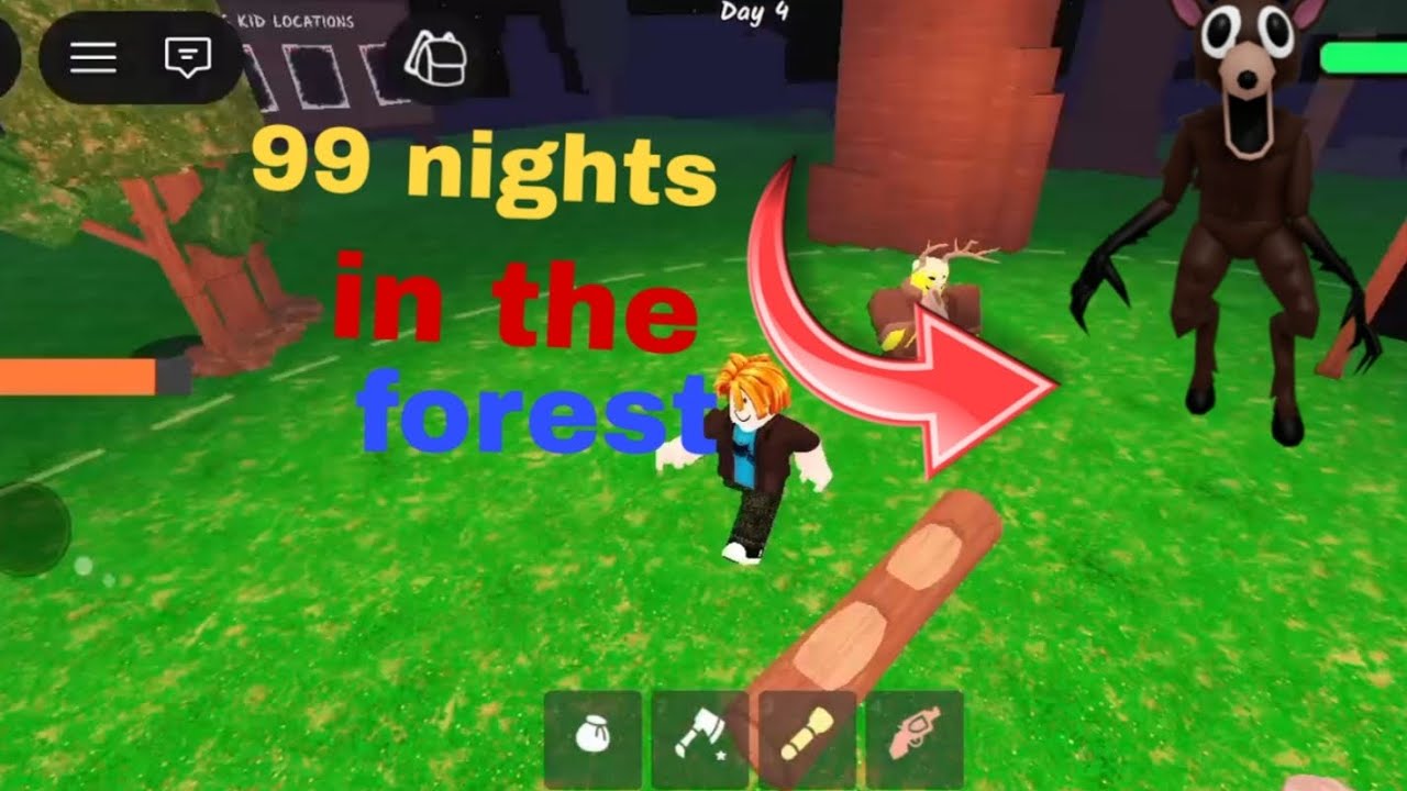 Playing 99 nights in the forest for the first time