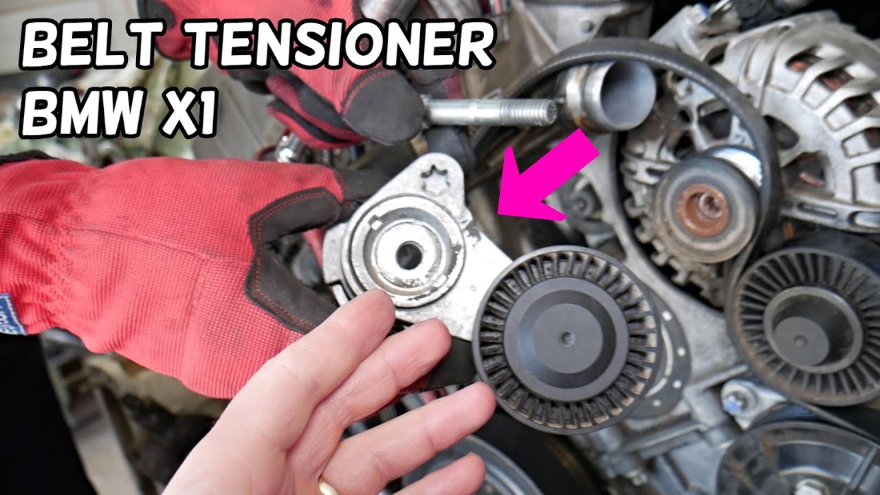 BMW X1 SERPENTINE BELT TENSIONER REPLACEMENT, BMW E84