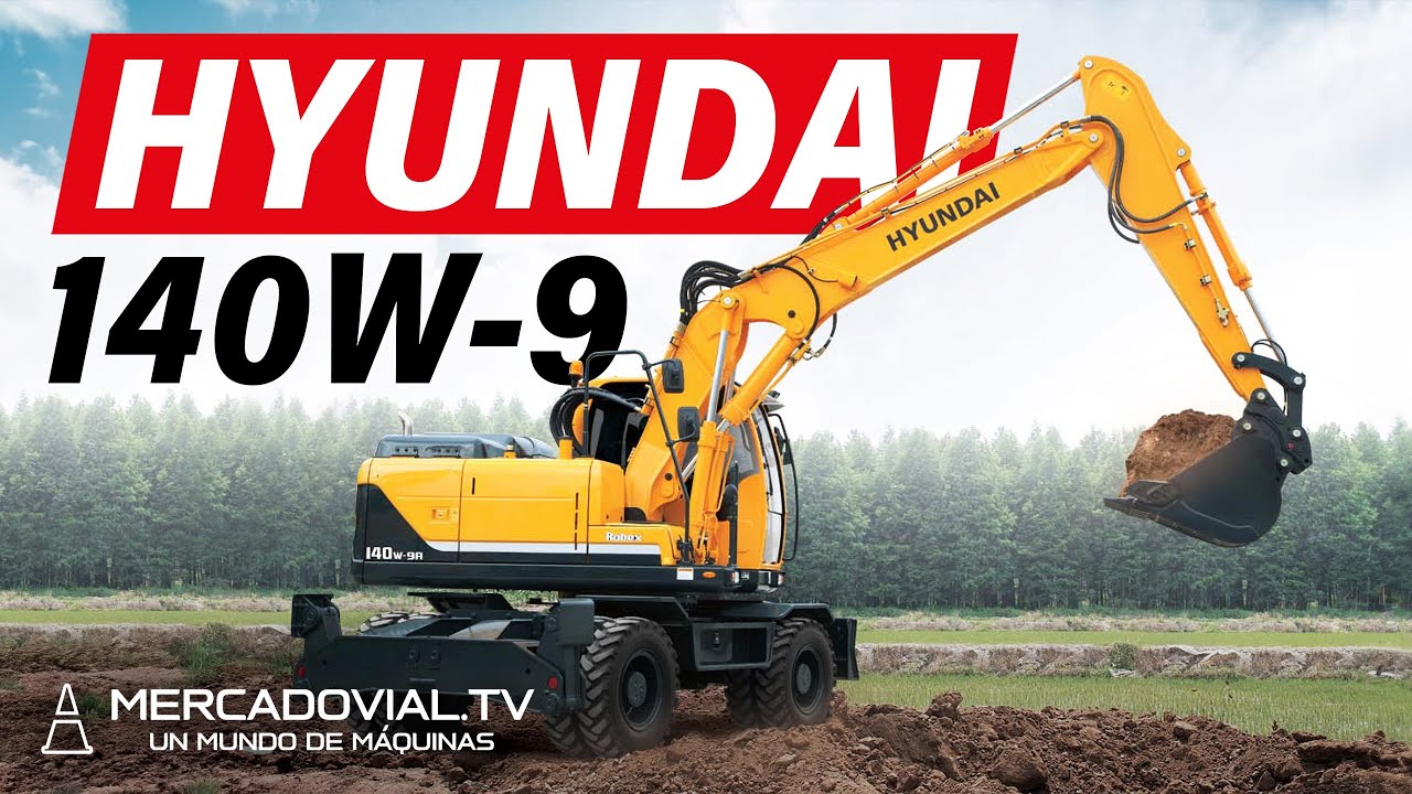 [HYUNDAI] Excavadora sobre neumáticos 140W-9 | Hyundai Construction Equipment | Repas | Mercado Vial