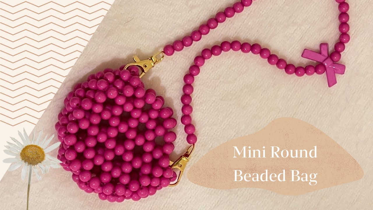 Mini Round Beaded Bag 👛🎀