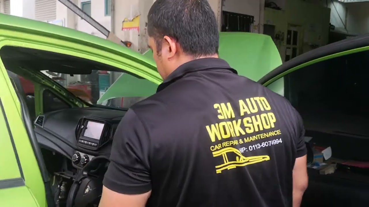 iriz proton.. cara buka dasboard dan keluarkan cooling coil