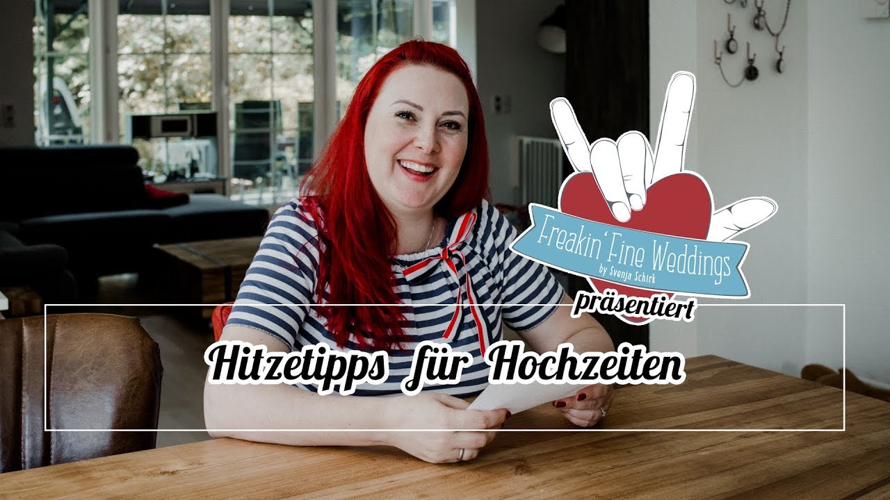 Hitzetipps für Hochzeiten - Schwitzen ade!