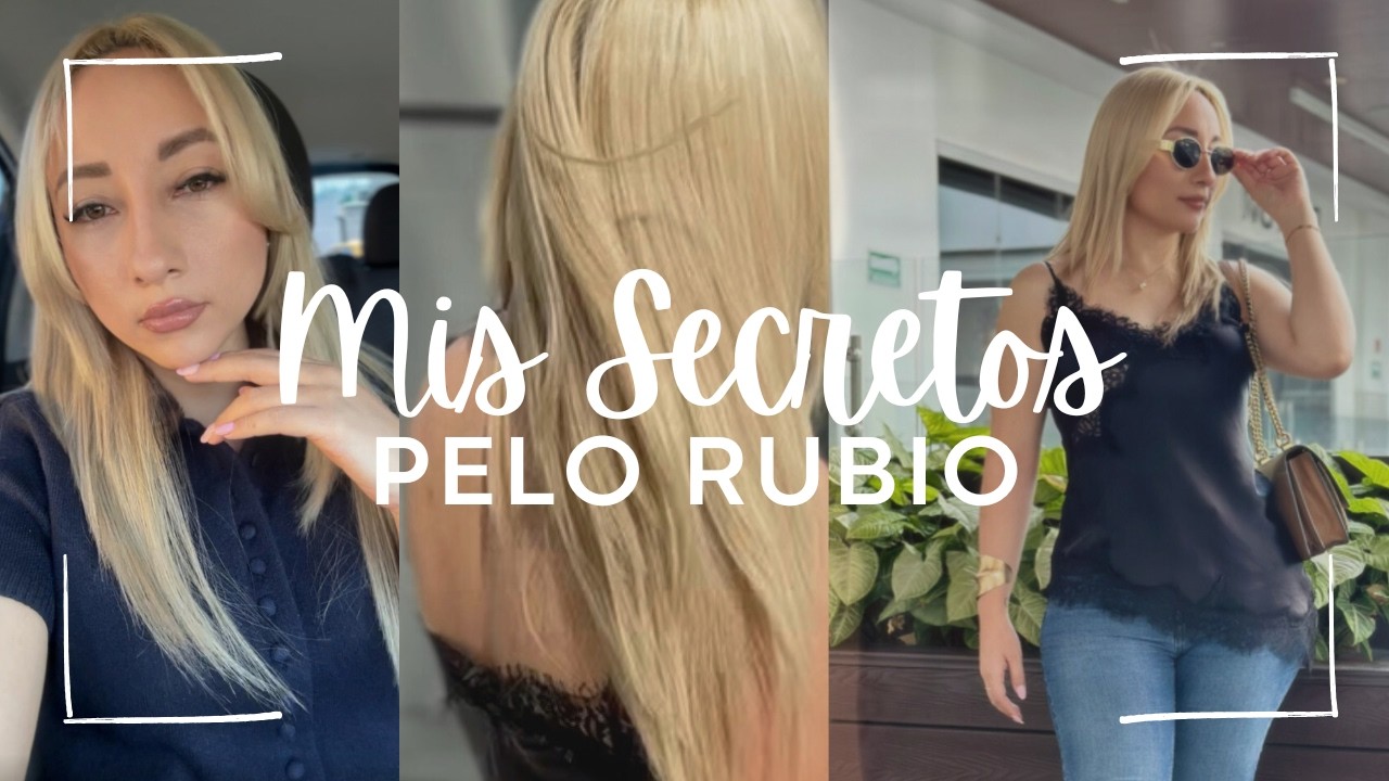 MIS SECRETOS PARA MANTENER MI PELO RUBIO SANO (RUTINA REAL) 🎀 🫧🧴 | ABIGAILPRZ