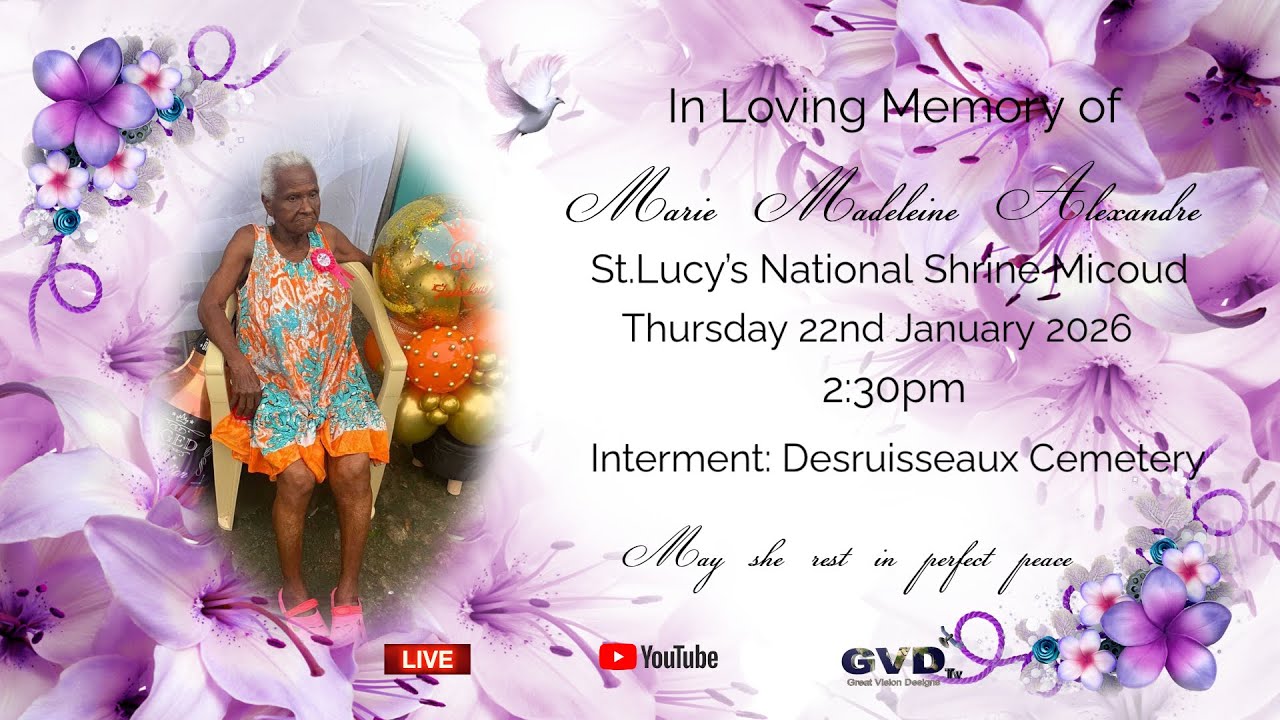 In loving Memory of Marie Madeleine Alexandre
