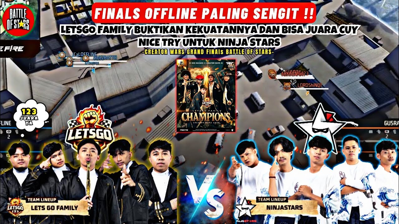 FULL MATCH‼️LETSGO FAMILY VS NINJA STARS CREATOR WARS BATTLE OF STARS - GRAND FINALS