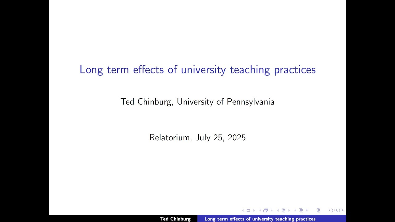 Long term effects of university teaching practices