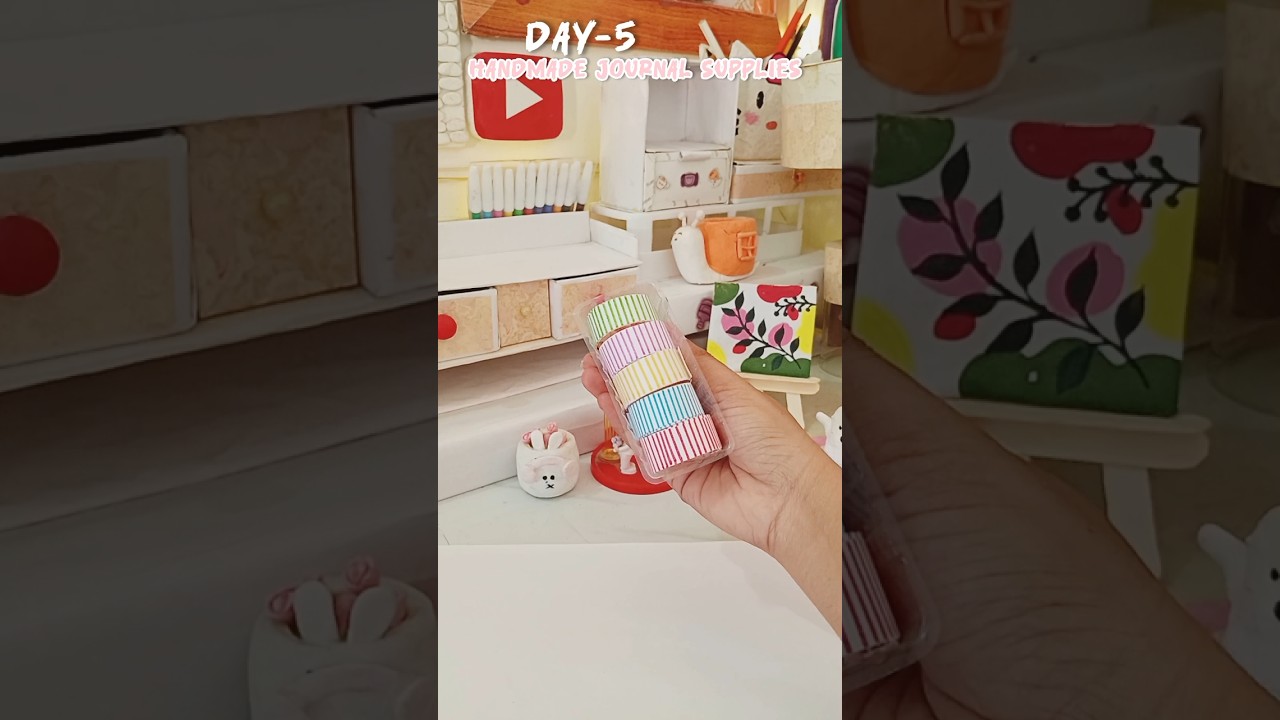 HOMEMADE JOURNAL SUPPLIES Day -5#diy#easy#journaling#kawaii#journalsupplies