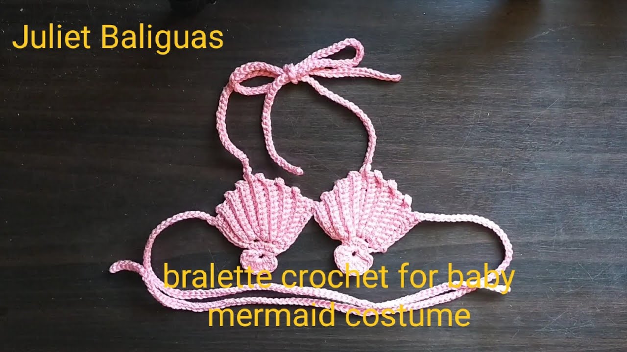 baby bralette crochet for baby mermaid costume