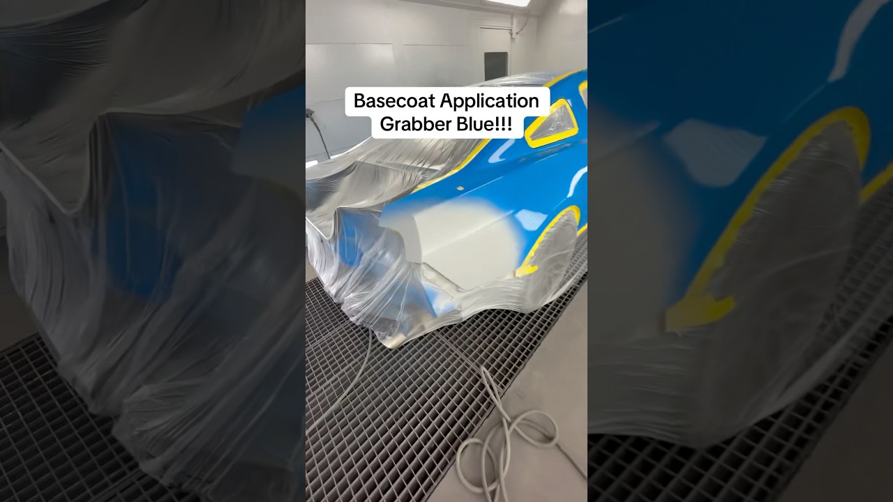 Grabber Blue Basecoat Application Part 1!! #spieshecker #grabber #Blue