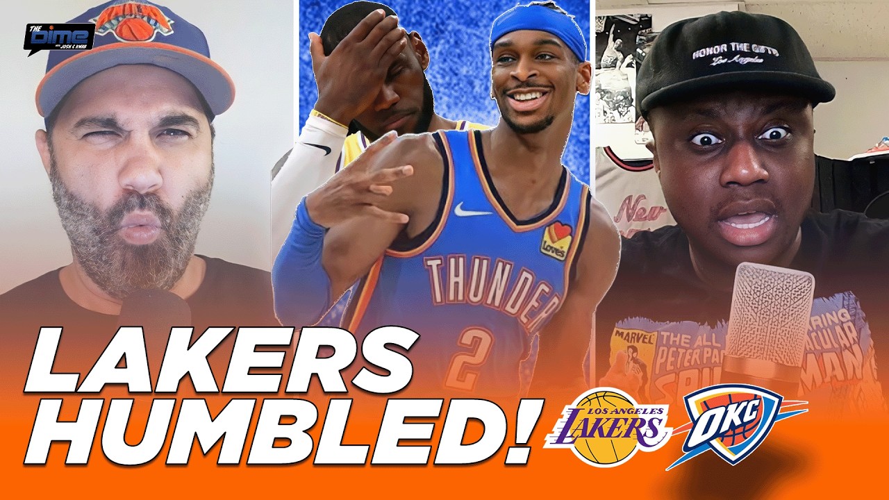 Thunder-Lakers Reaction: SGA & OKC ABSOLUTELY EMBARRASS LUKA & LA!! | The Dime With Josh and Kwab