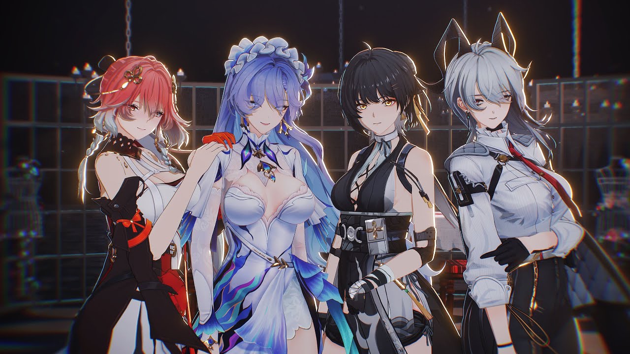 Wuthering Waves MMD｜PINK LABEL｜Rover &times; Cantarella &times; Zani &times; Changli #WutheringWaves #명조 #鸣潮 #MMD