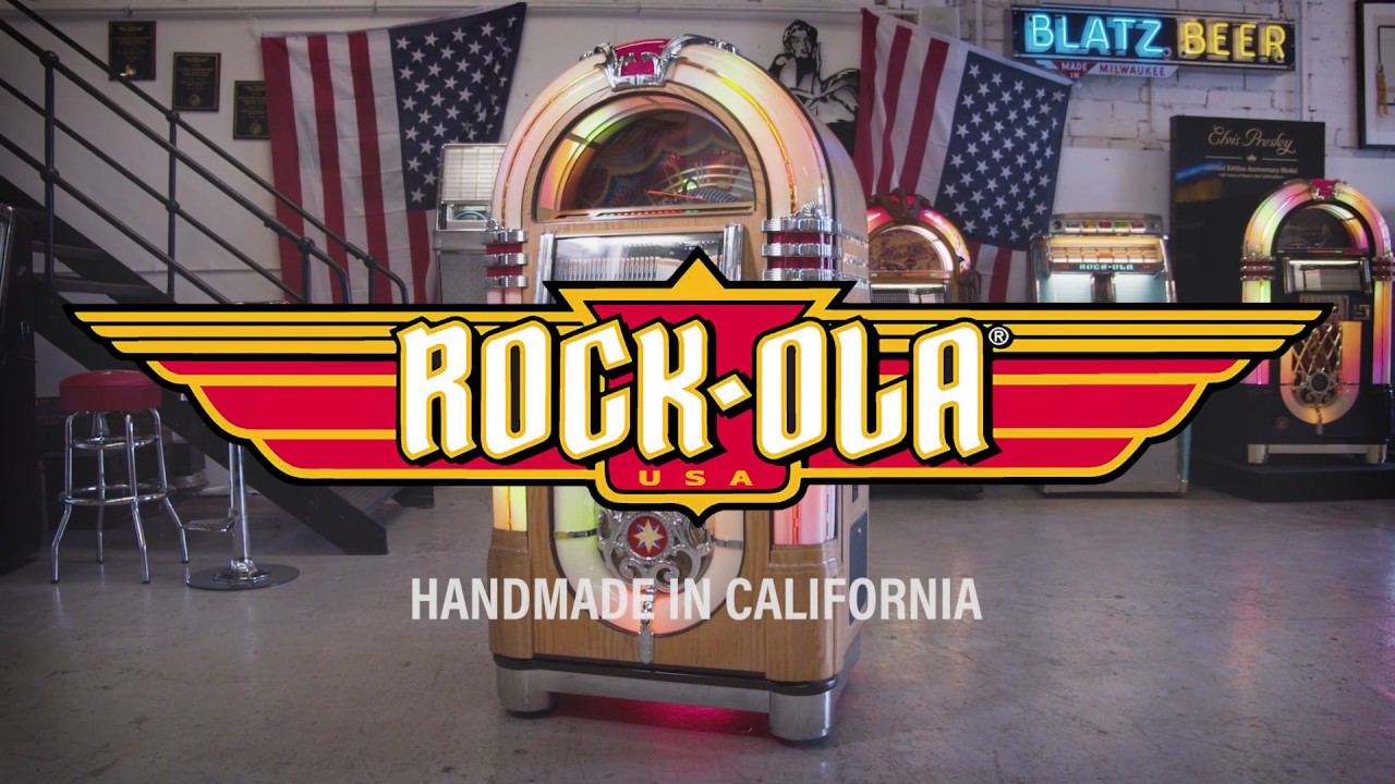 Rock-Ola Bubbler CD Jukebox in Light Oak