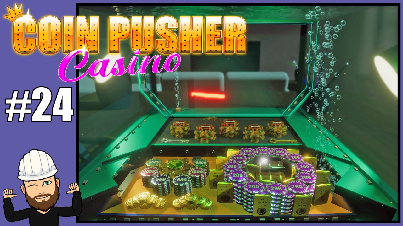 A FISH TANK! Underwater Coin Pushing! - Coin Pusher Casino Career #24