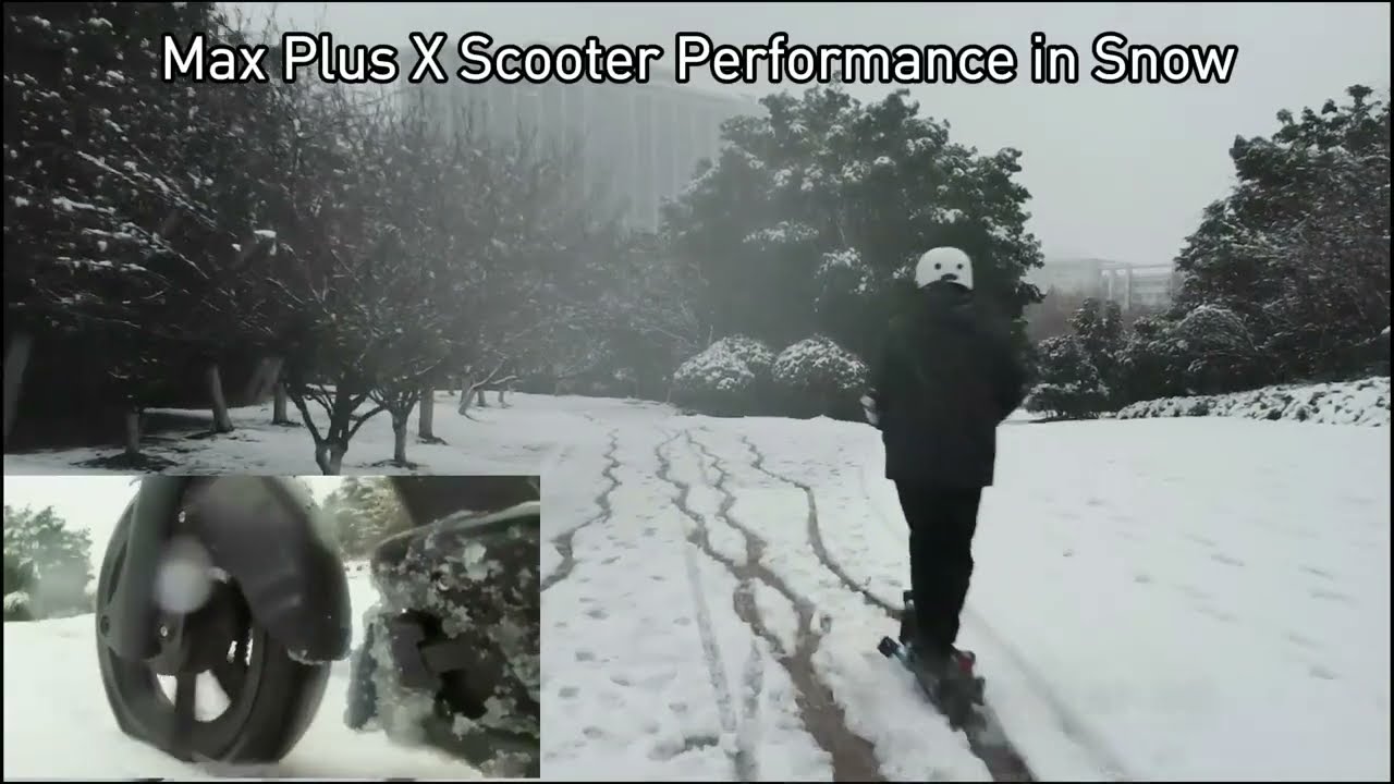 Max Plus X Scooter Performance in Snow