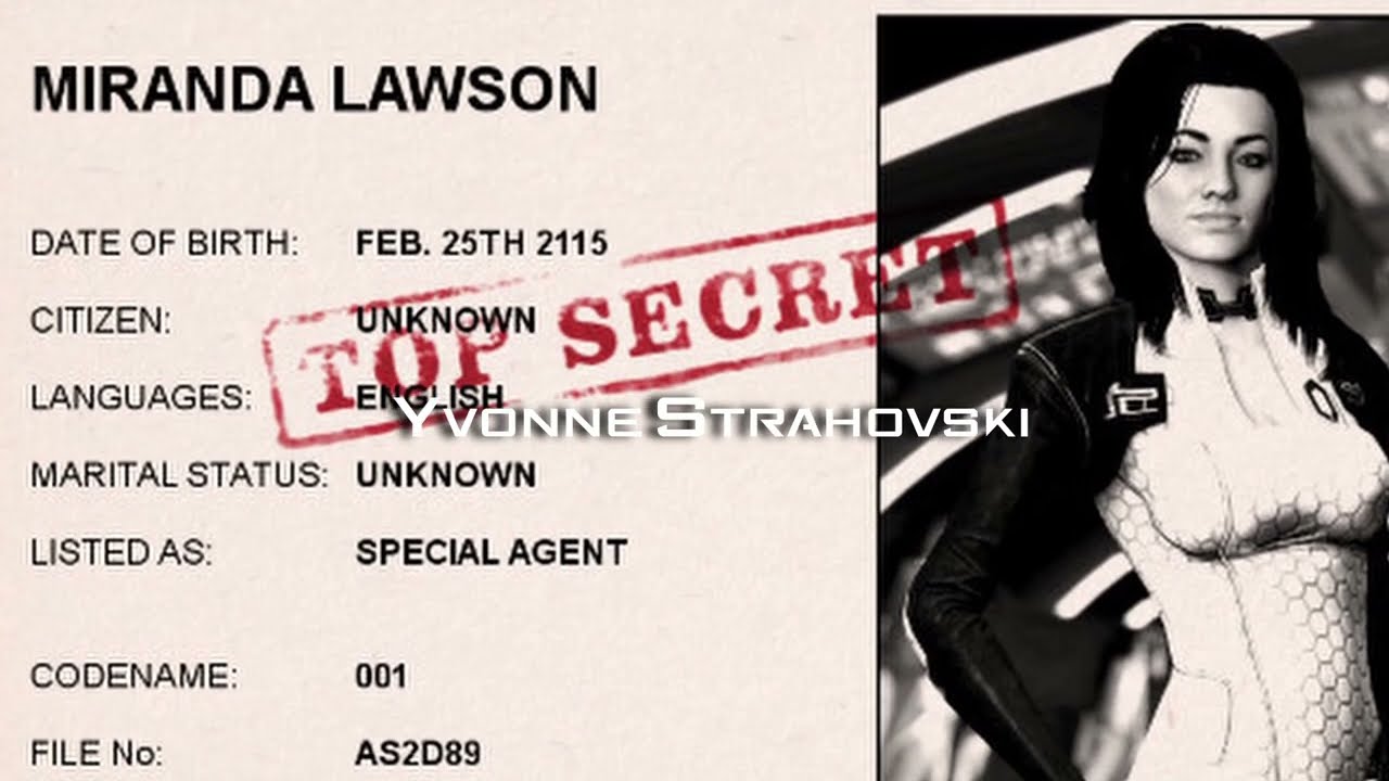 What if Mass Effect 2 had a James Bond-flavored opening credits sequence