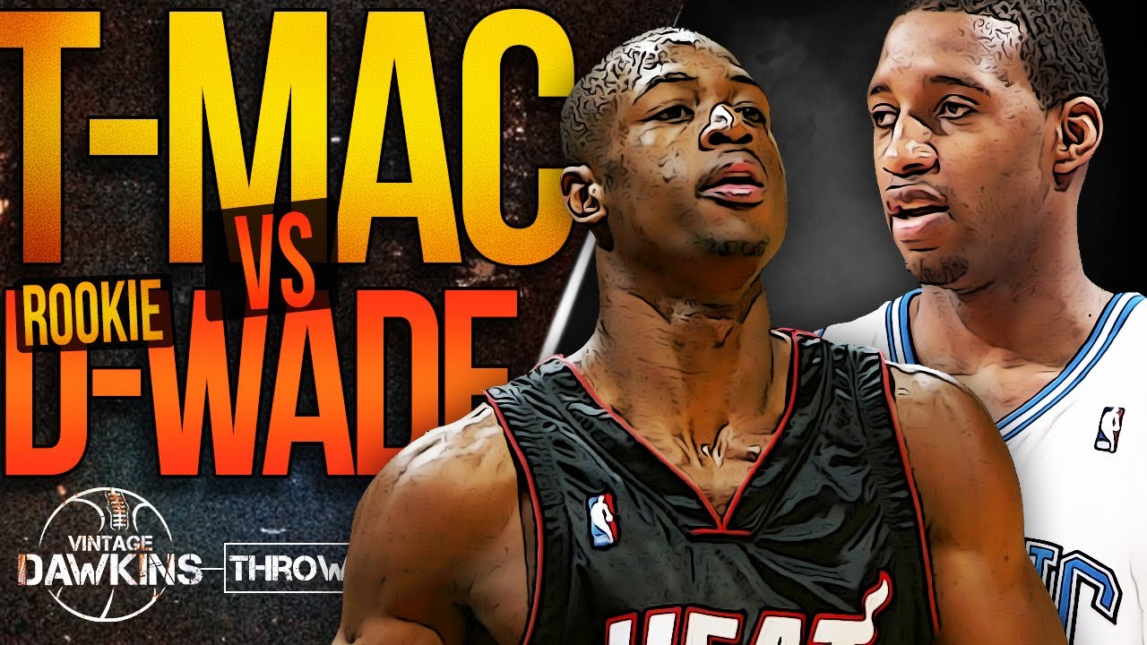 Rookie Dwyane Wade Puts On a Show vs Magic Tracy McGrady 🐐🐐 | Feb 11, 2004 | VintageDawkins