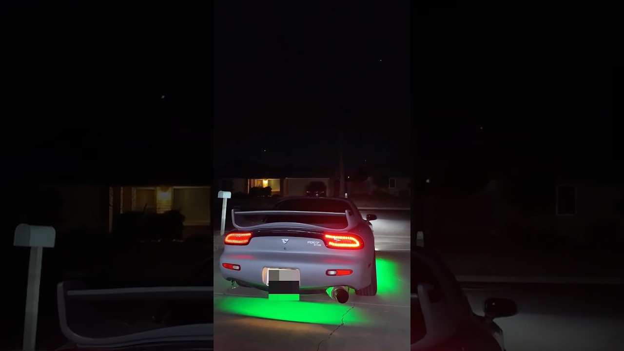 Adding underglow and new headlights for my RX7 FD  