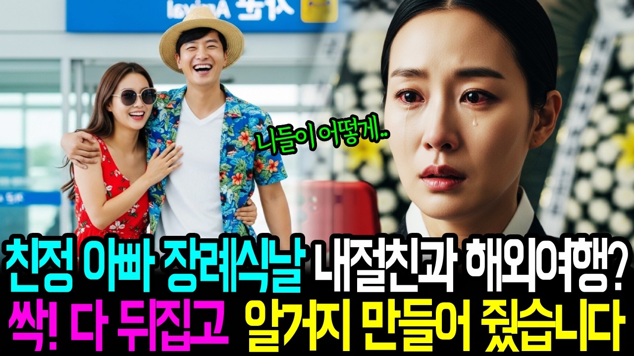 친정 아빠장례식에 내 친구와 해외 여행간 남편, 그들이 모른 나의 정체 싹  뒤집어 놓았습니다 (인생사연,감동이야기,노후사연)
