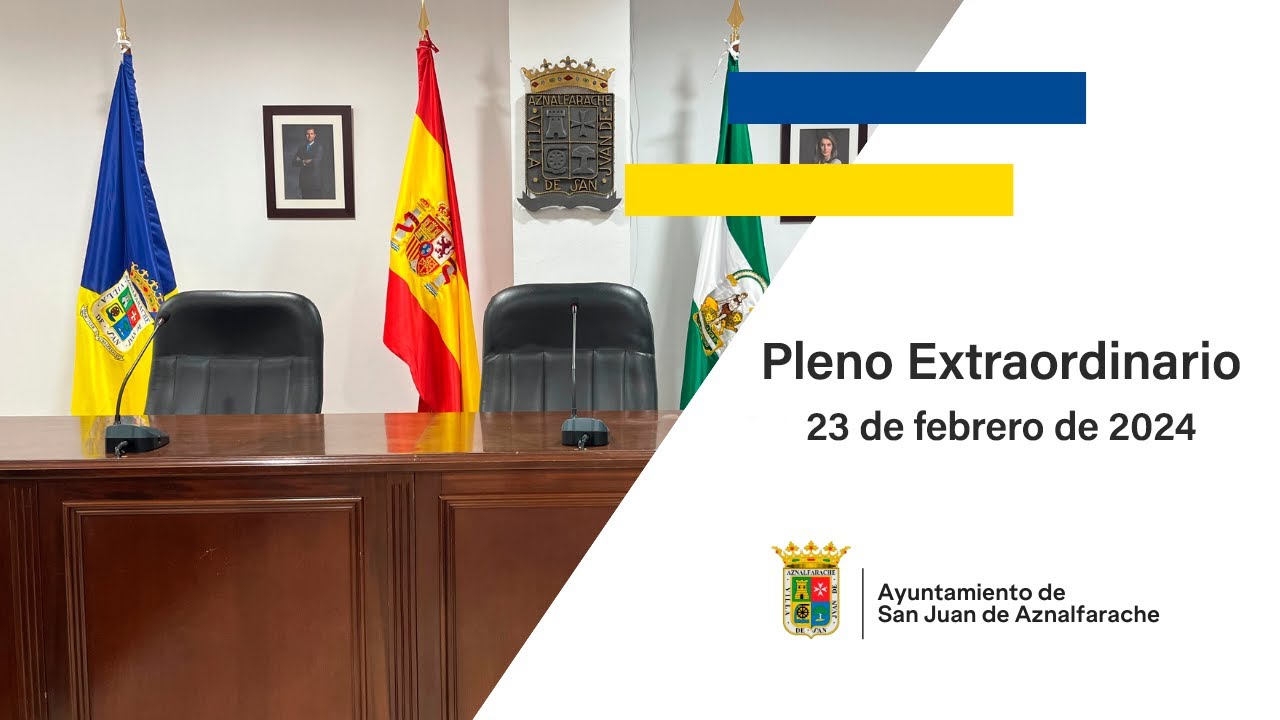 Pleno extraordinario 23 de febrero de 2024