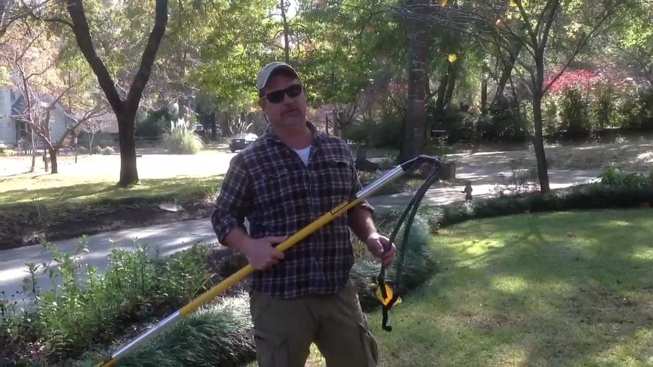 How to Hang Christmas Lights with Slingshot into Tree
