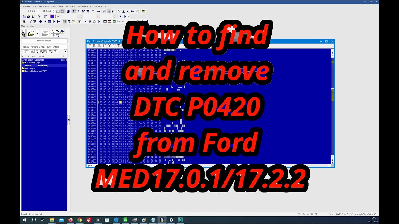 WinOLS MED17.0.1/17.2.2 DTC P0420 remove