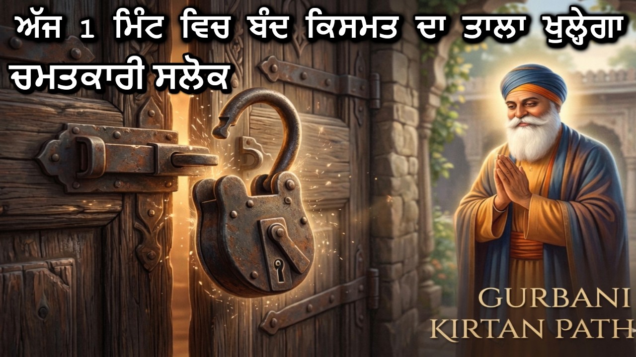 ਅੱਜ 1 ਮਿੰਟ ਵਿੱਚ ਬੰਦ ਕਿਸਮਤ ਦਾ ਤਾਲਾ ਖੁਲ੍ਹੇਗਾ | Gurbani Kirtan Path | Ek Onkar
