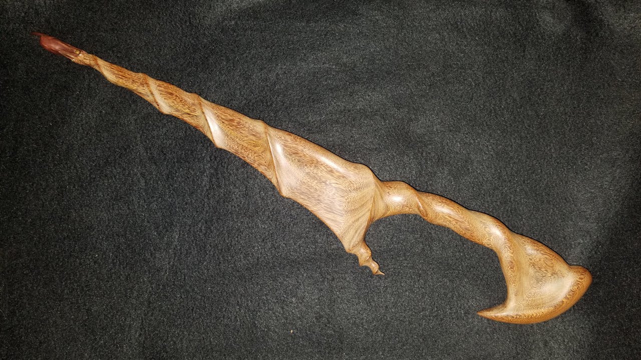 Carving a Seawitch Wand.