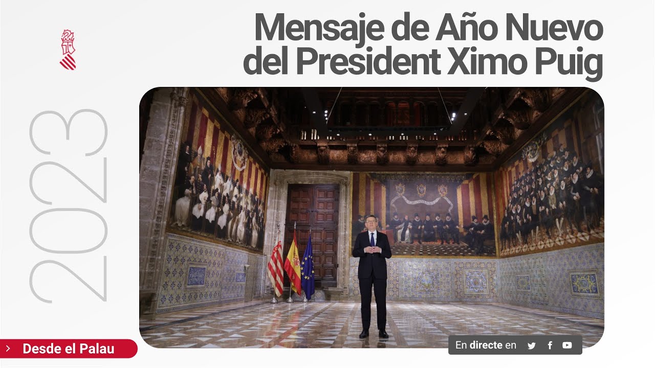 ✨🔴 Mensaje de Año Nuevo del president de la Generalitat, Ximo Puig
