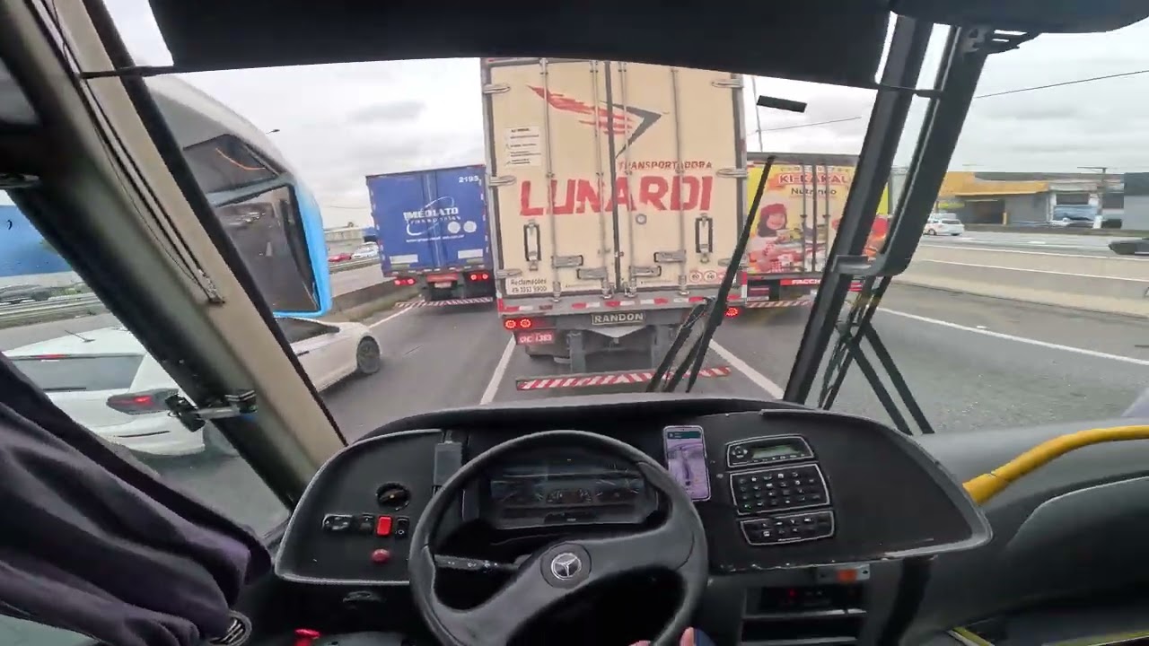 Ao volante, Viagem Satisfat&oacute;ria: Vis&atilde;o do Motorista 🚌 ​#Busologia #OnibusRodoviario #POV #viral #bus