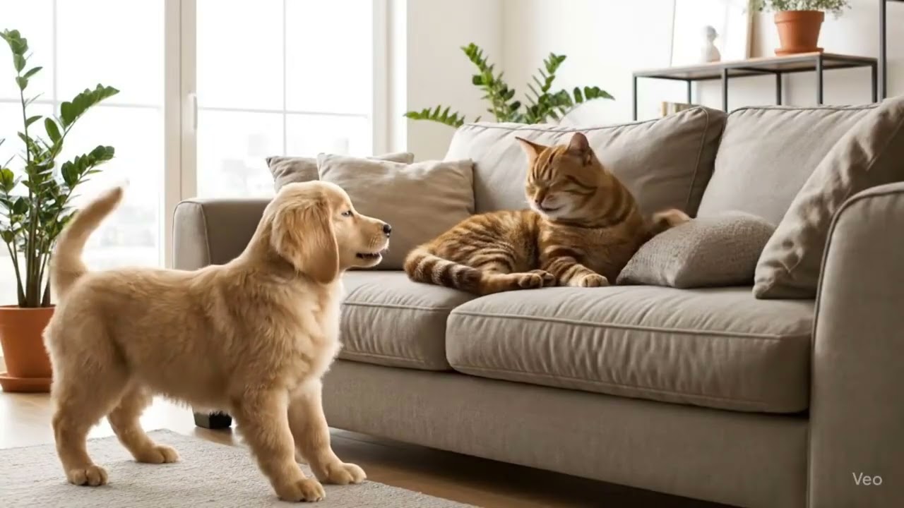 AI Cat vs AI Dog | Funny Animal Video 2025