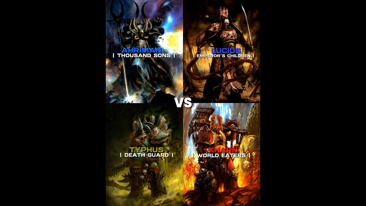 Ahriman vs Lucius vs Typhus vs Kharn #edit #warhammer #warhammer40k #vs #music