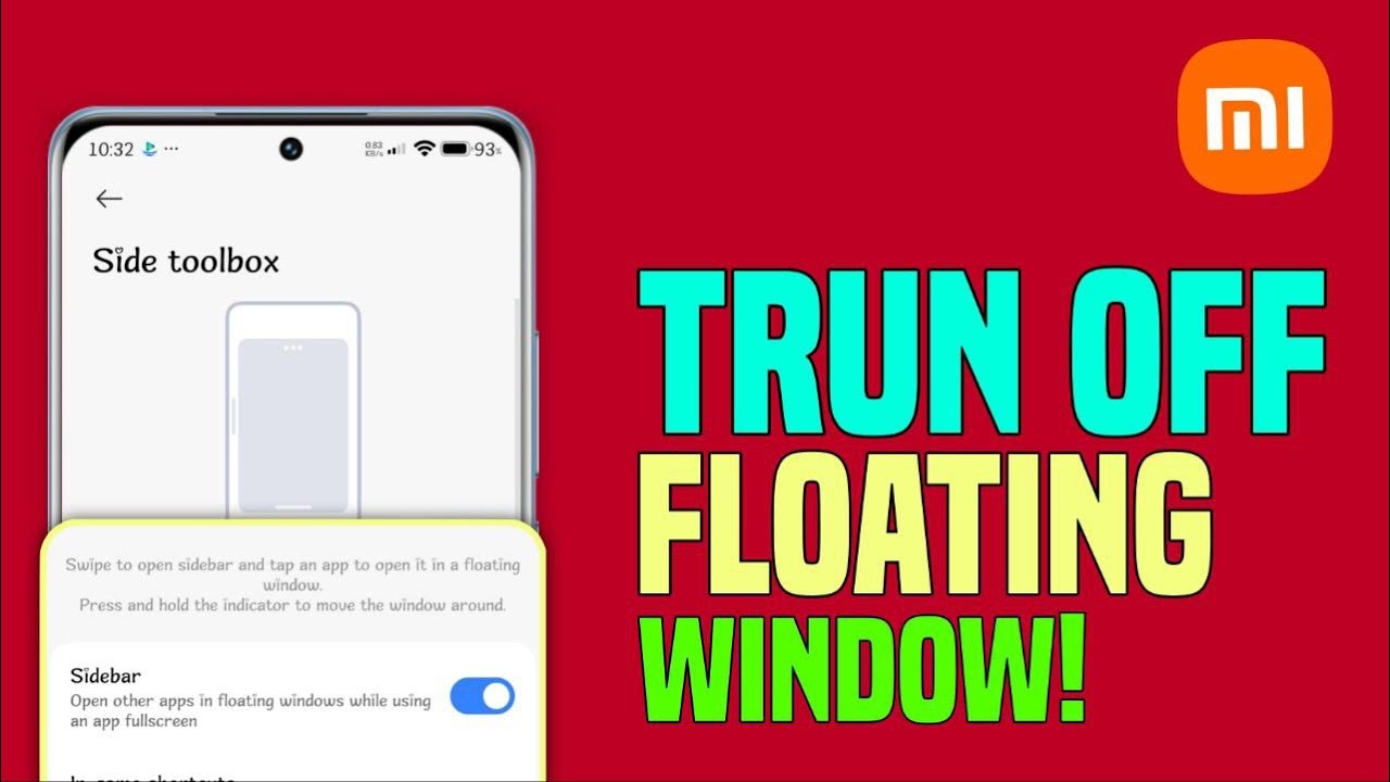 Turn Off Floating Side Bar Button on Xiaomi || Tech Wash