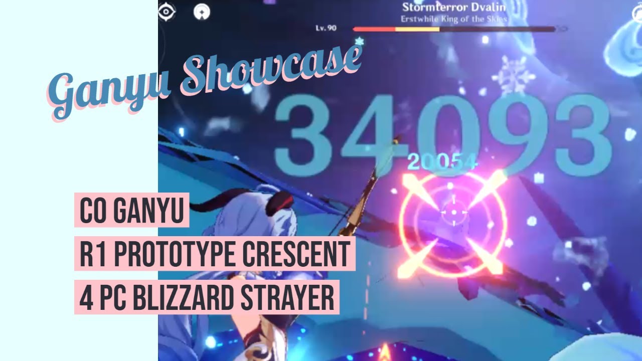 C0 Ganyu R1 Prototype Crescent DPS showcase - GENSHIN IMPACT builds