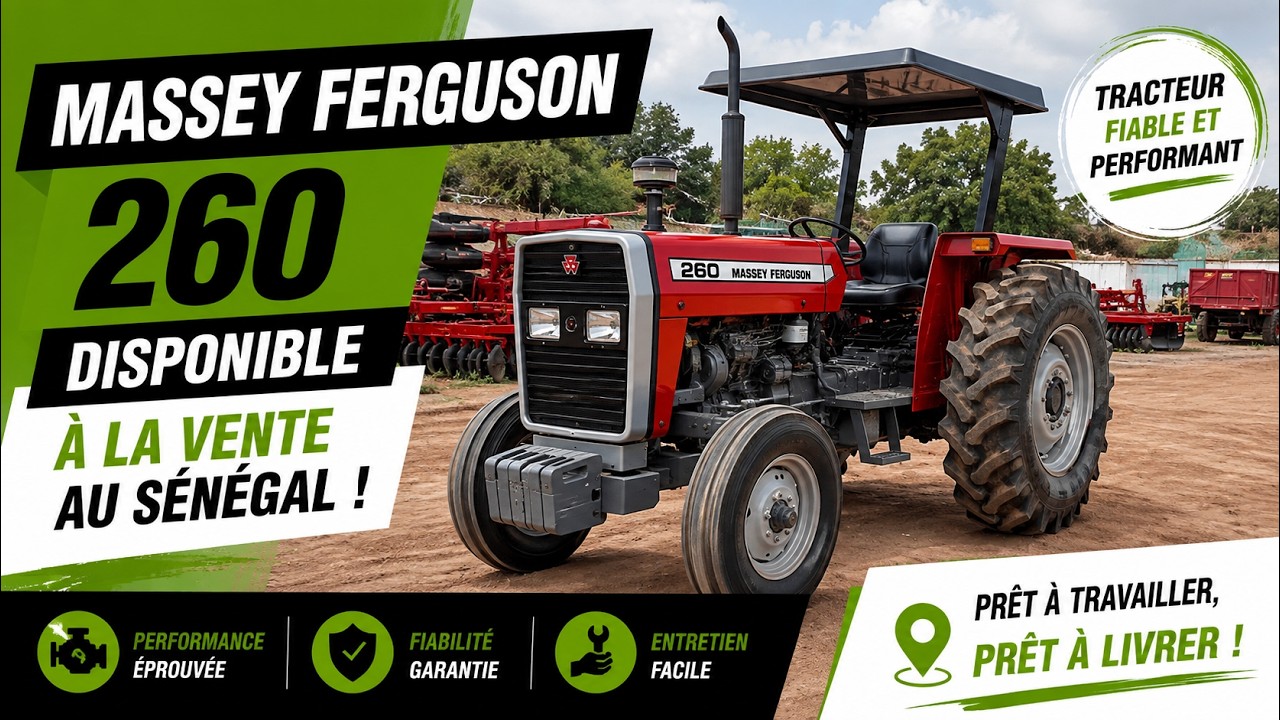 Tracteur Massey Ferguson 260 | Disponible imm&eacute;diatement | Agri Mart S&eacute;n&eacute;gal